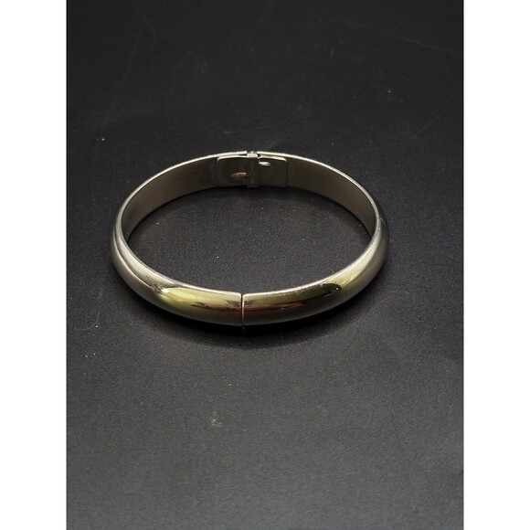 Whiting and Davis Silver tone Clamp Bracelet - Picture 5 of 12